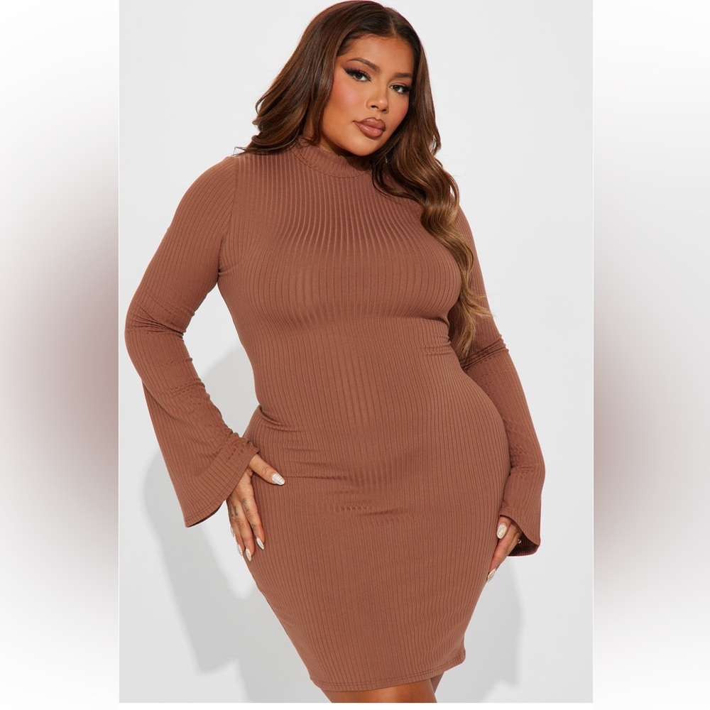 Fashion Nova Jojo Ribbed Mini Dress